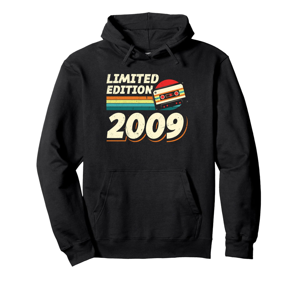 2009 Cassette Tape 17Th Birthday Hoodie - Trendy Graphic for Adults - T-Shirt, Sweatshirt, Hoodie