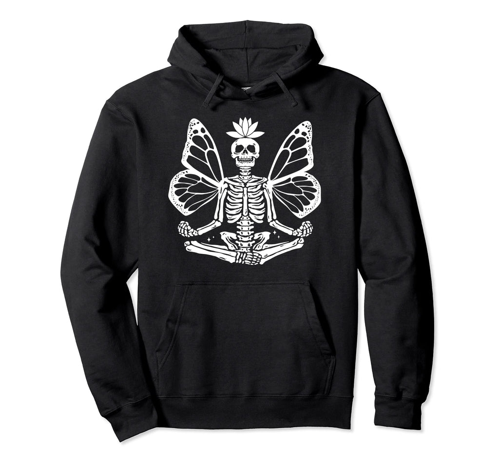 Skeleton Fairy Grunge Fairycore Hoodie - Trendy Graphic Men Women - T-Shirt, Sweatshirt, Hoodie