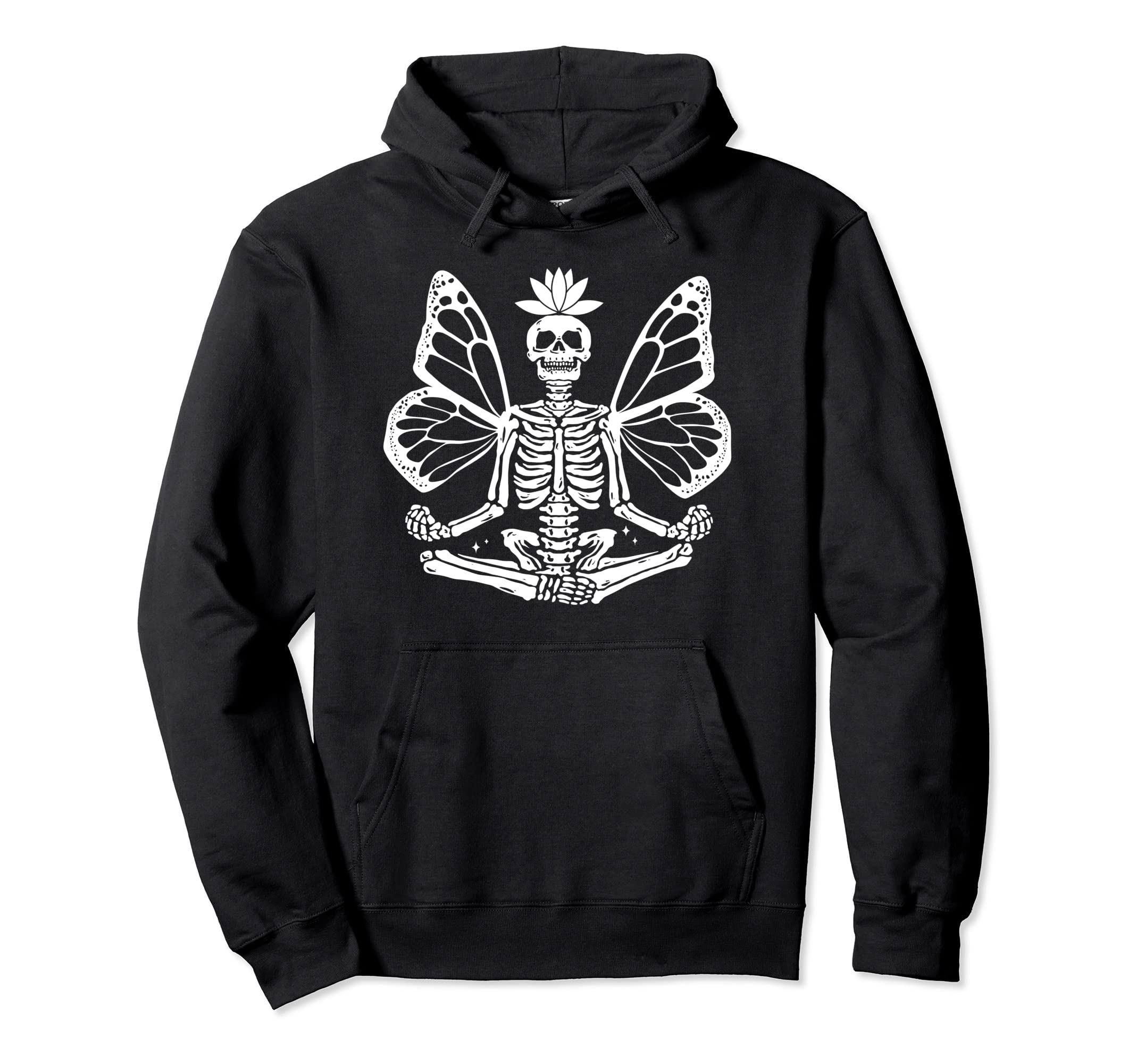 Skeleton Fairy Grunge Fairycore Hoodie - Trendy Graphic Men Women - T-Shirt, Sweatshirt, Hoodie