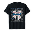 Sport Cheer Blue Coquette Bow T-Shirt - Minimalist Print for Adults - T-Shirt, Sweatshirt, Hoodie