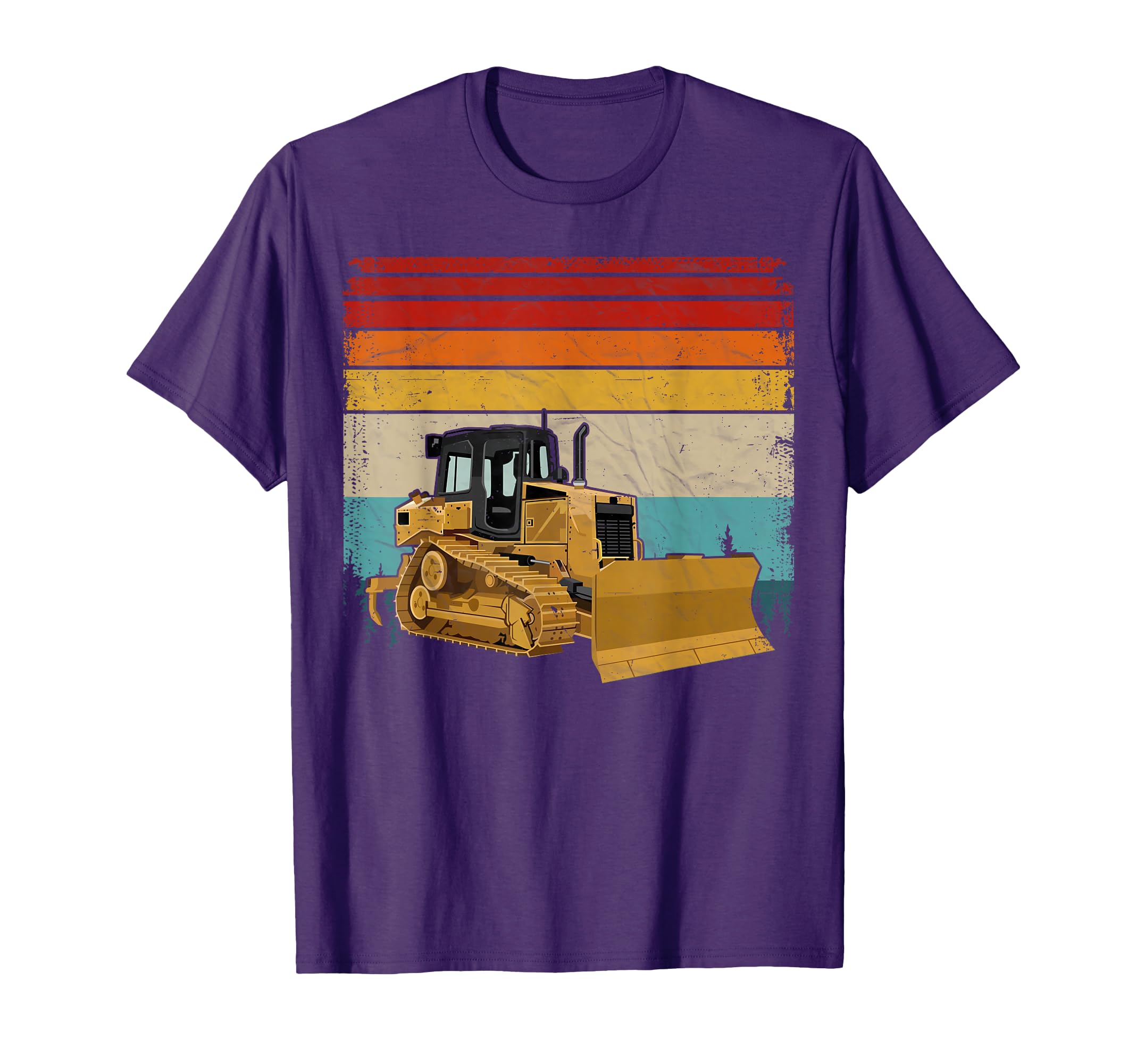 Bulldozer Distressed Bulldozer T-Shirt - Graphic Print for Adults - T-Shirt, Sweatshirt, Hoodie