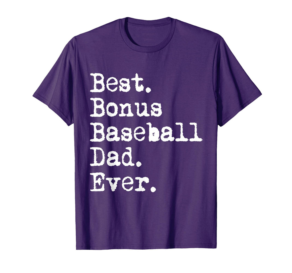 Best Bonus Baseball Dad Ever Stepdad T-Shirt - Aesthetic Graphic Unisex - T-Shirt, Sweatshirt, Hoodie