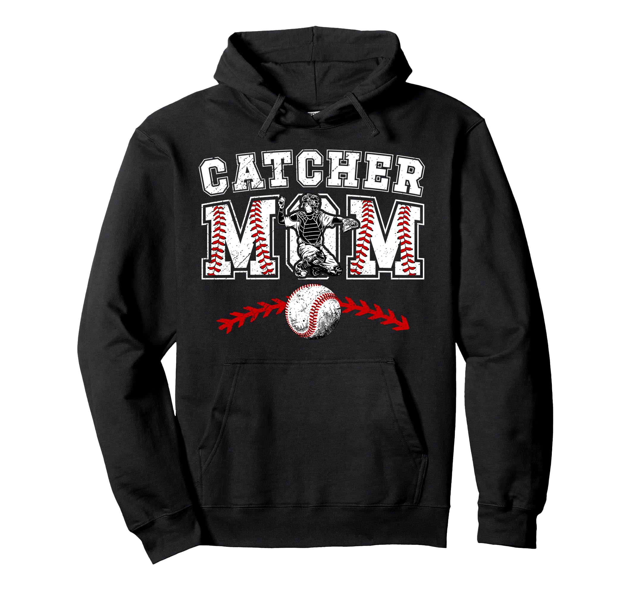 Baseball Catcher Mom Baseball Catcher Mama Hoodie - Trendy Graphic Unisex - T-Shirt, Sweatshirt, Hoodie