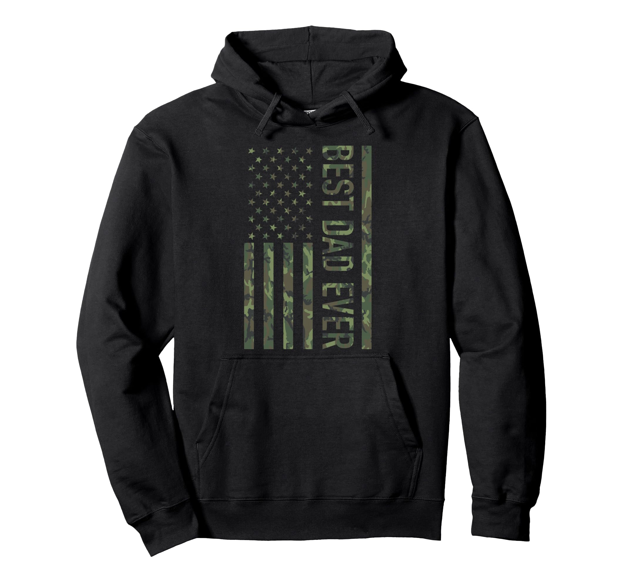 Best Dad Ever American Us Camouflage Hoodie - Trendy Graphic for Adults - T-Shirt, Sweatshirt, Hoodie