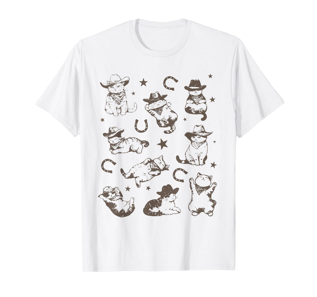 Cowboy Cats And Kittens Western Cowboy T-Shirt - Unique Graphic Men Women - T-Shirt, Sweatshirt, Hoodie