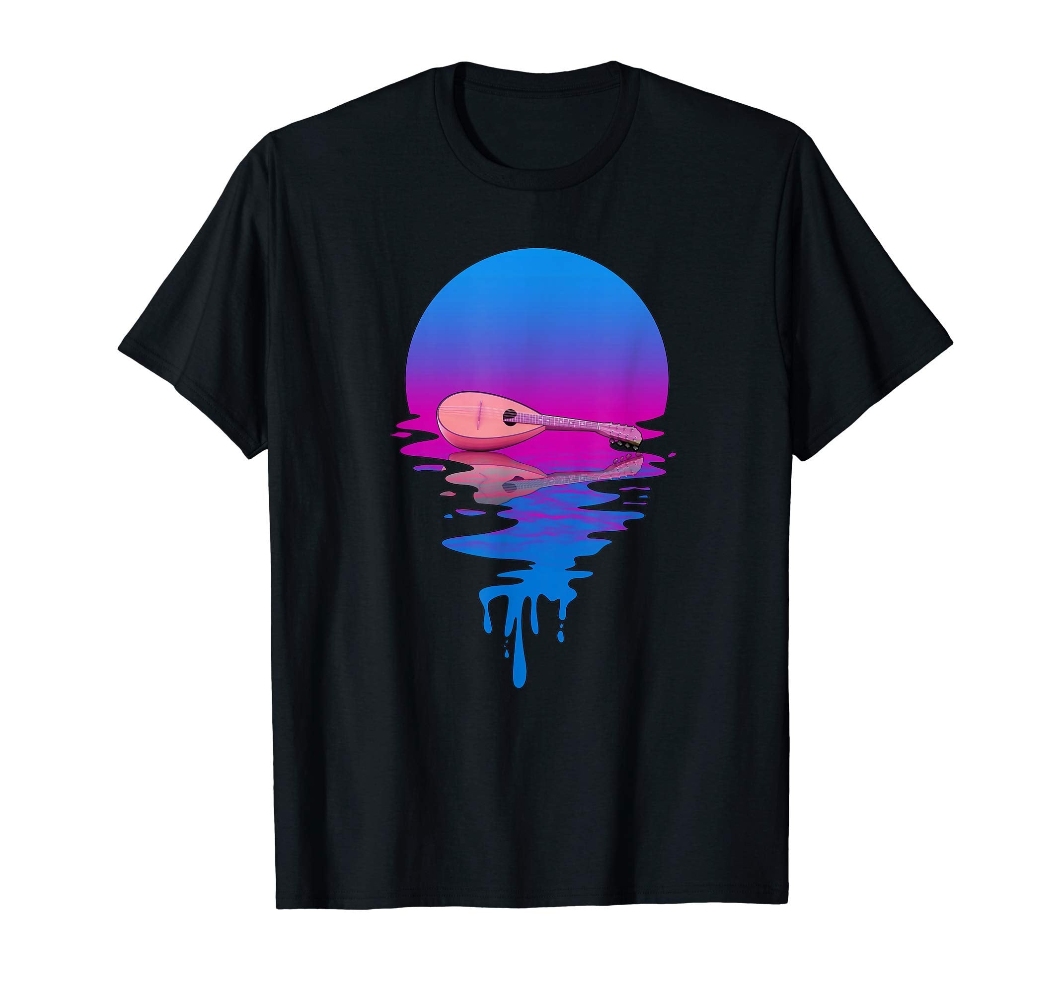 Sunset Mandolin T-Shirt - Casual Everyday Wear Unisex - T-Shirt, Sweatshirt, Hoodie