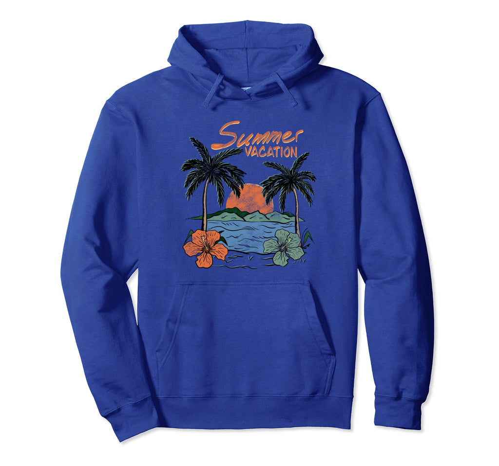 Hawaii Y2K Summer Aesthetic Hibiscus Hoodie - Graphic Print for Adults - T-Shirt, Sweatshirt, Hoodie