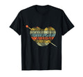Knitting Crochet Lover Heart Sunset T-Shirt - Novelty Apparel for Adults - T-Shirt, Sweatshirt, Hoodie