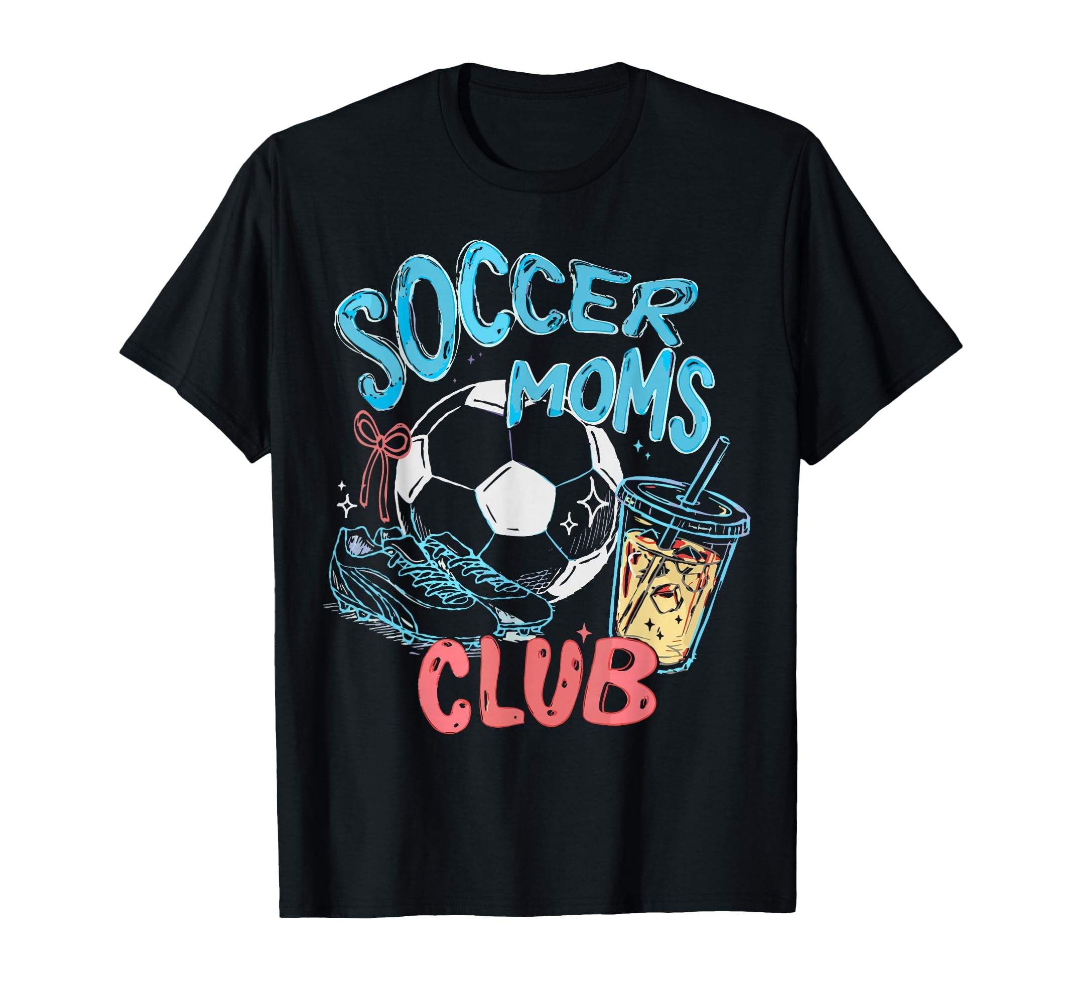 Soccer Moms Club Game Day Sports T-Shirt - Unique Graphic for Adults - T-Shirt, Sweatshirt, Hoodie
