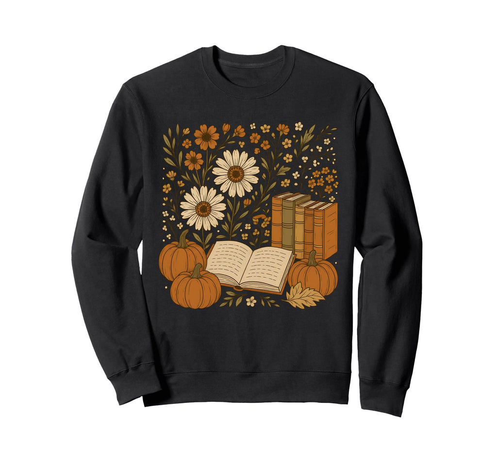 Boho Reading Reading Fall Sweatshirt - Fun Novelty Design for Adults - T-Shirt, Sweatshirt, Hoodie