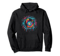 Peace Love Cat Tie Dye Kitty Hippie Hoodie - Streetwear Style for Adults - T-Shirt, Sweatshirt, Hoodie