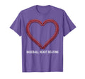 Baseball Mom Heart Beating T-Shirt - Graphic Print Unisex - T-Shirt, Sweatshirt, Hoodie