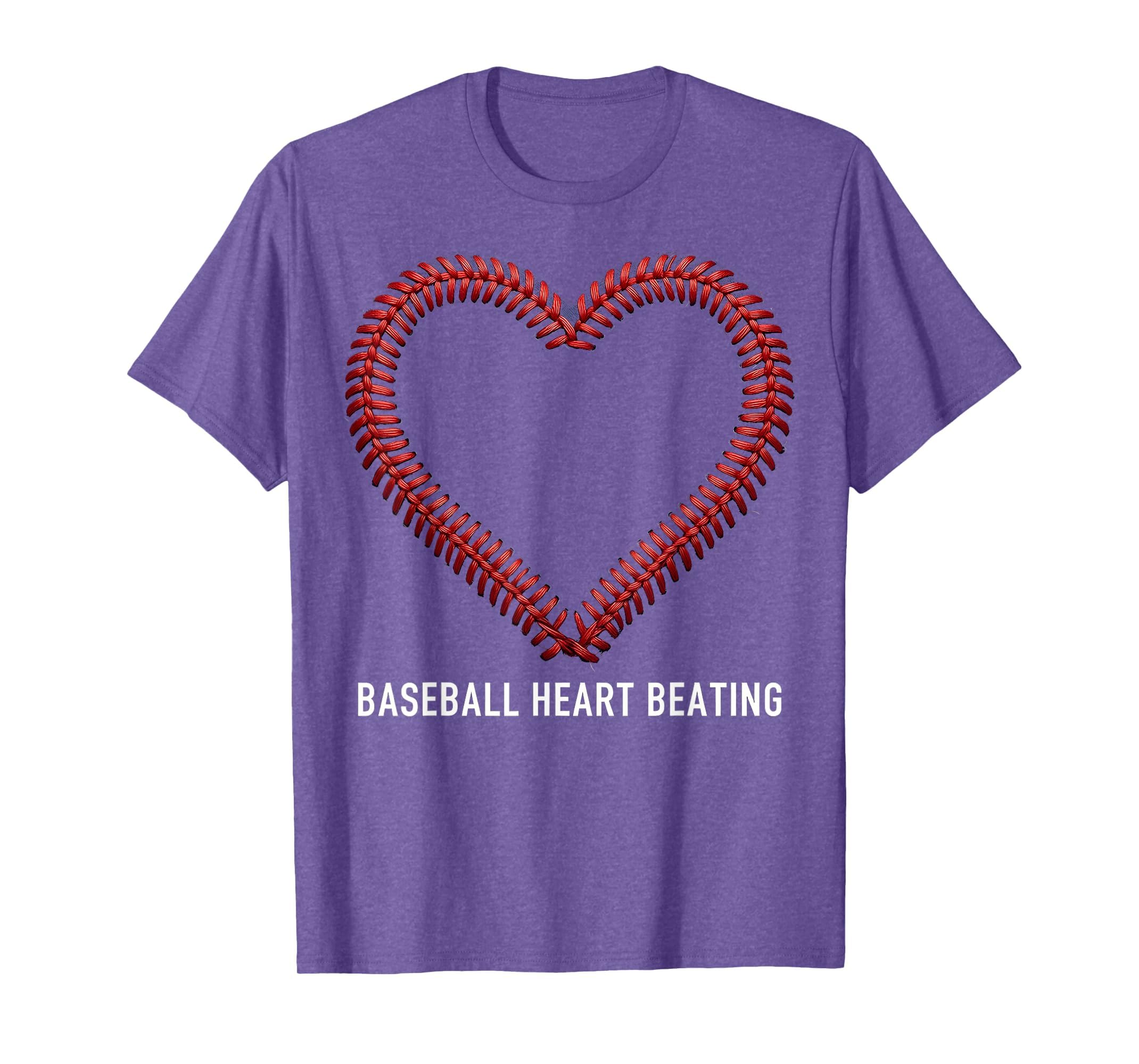 Baseball Mom Heart Beating T-Shirt - Graphic Print Unisex - T-Shirt, Sweatshirt, Hoodie