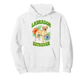 Labrador Retriever Groovy Floral Hoodie - Novelty Apparel Men Women - T-Shirt, Sweatshirt, Hoodie