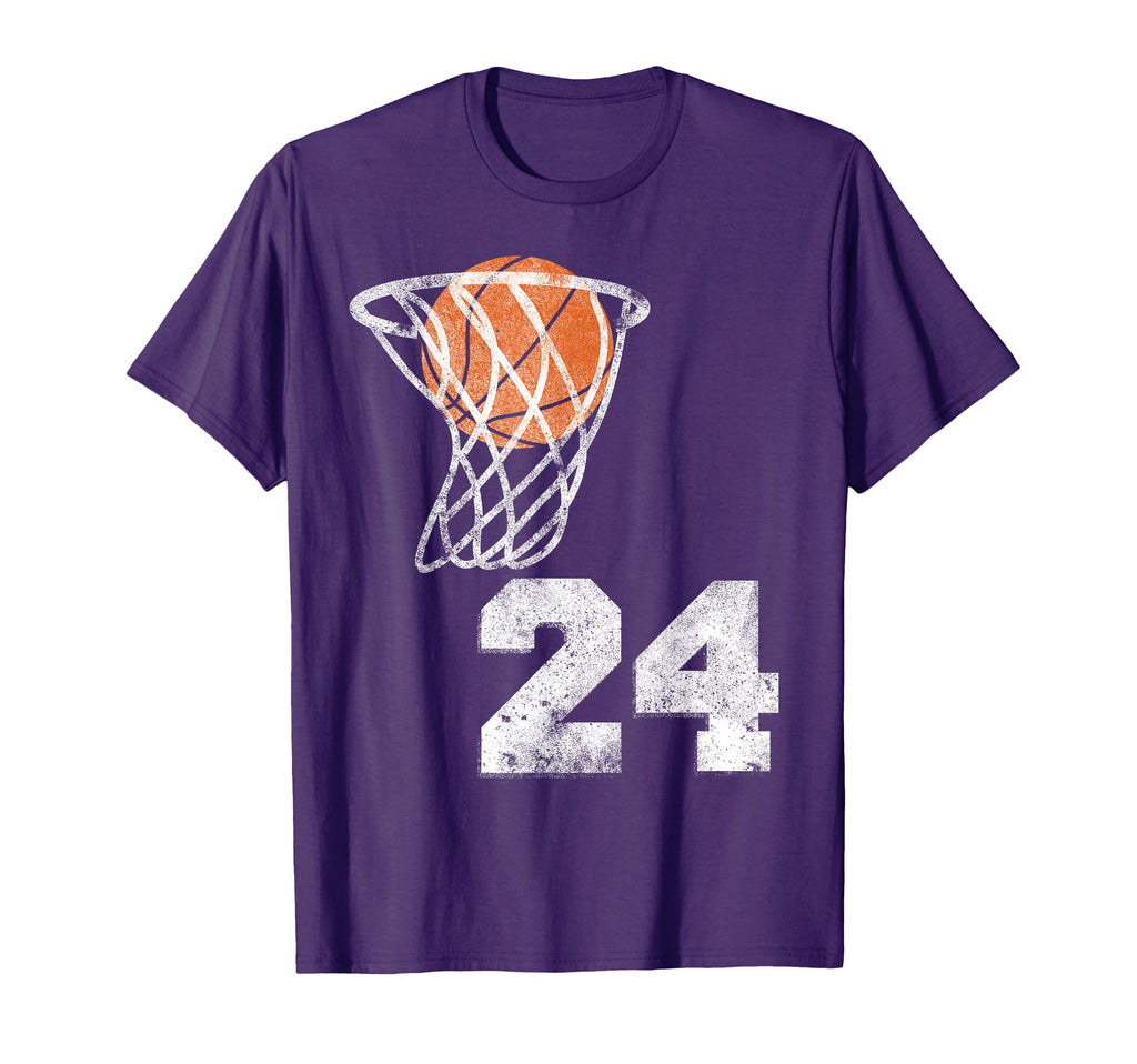 Basketball Jersey Number 24 Player Number T-Shirt - Streetwear Style Unisex - T-Shirt, Sweatshirt, Hoodie