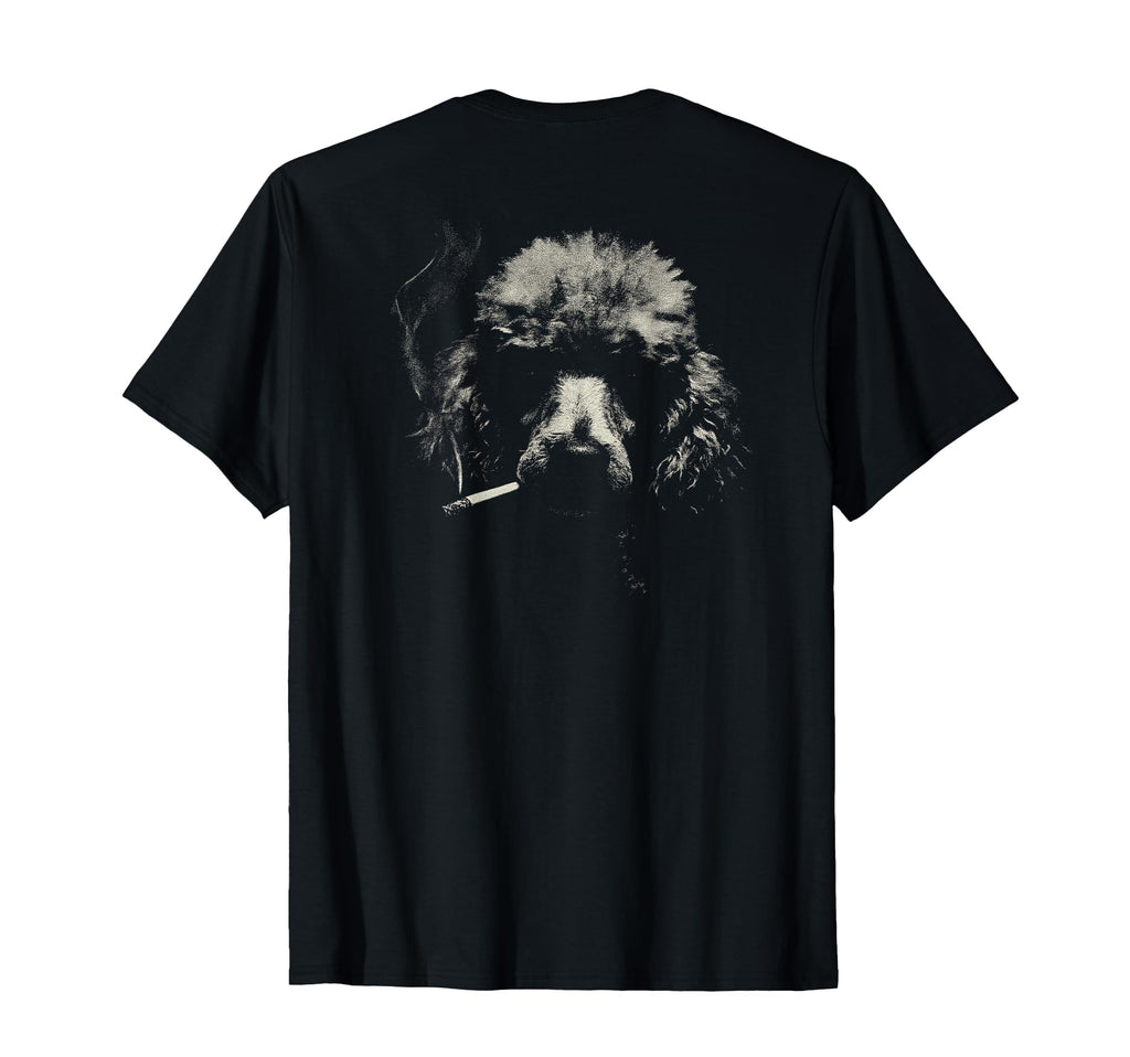 Poodle Smoking Cigarette Grunge Meme 90S T-Shirt - Minimalist Print Unisex - T-Shirt, Sweatshirt, Hoodie