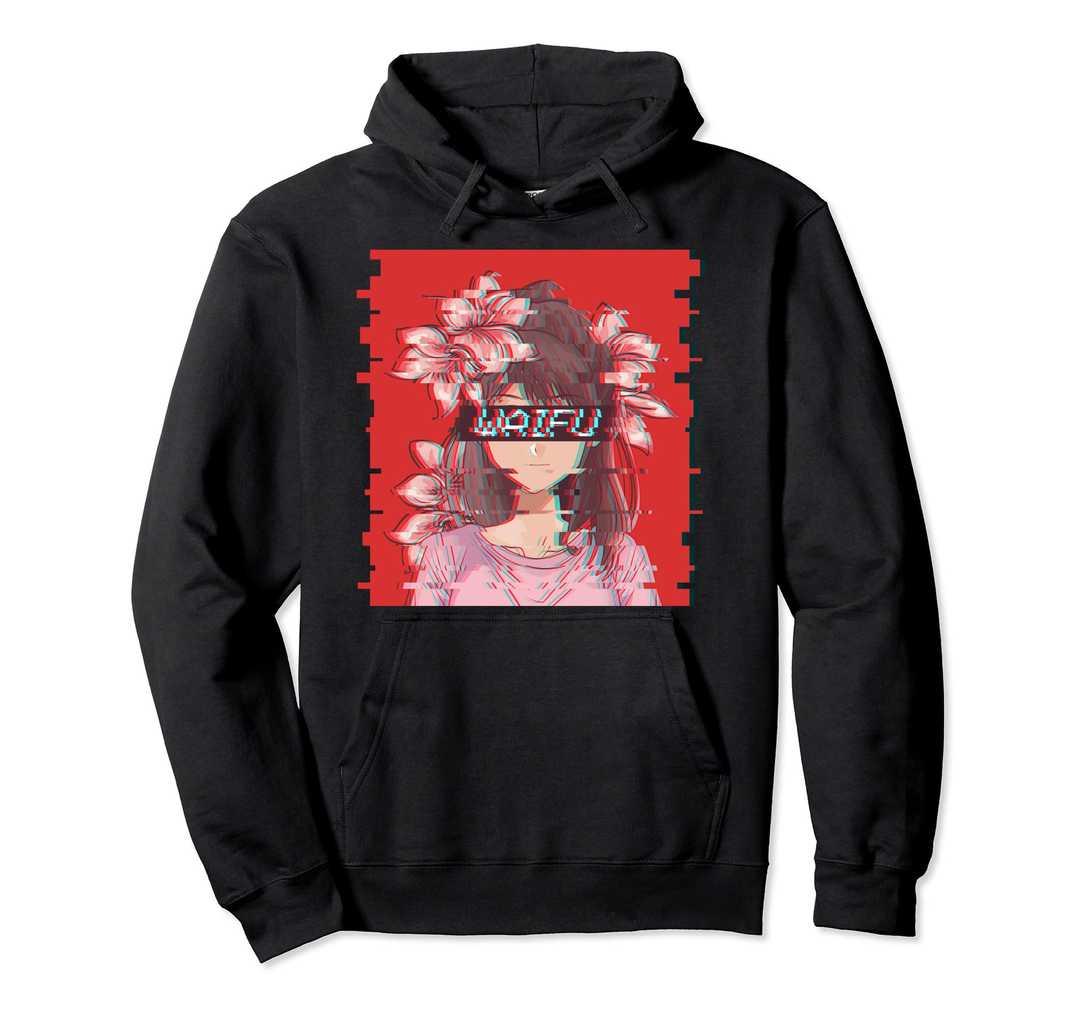Waifu Anime Japanese Aesthetic Vaporwave Hoodie - Graphic Print Men Women - T-Shirt, Sweatshirt, Hoodie