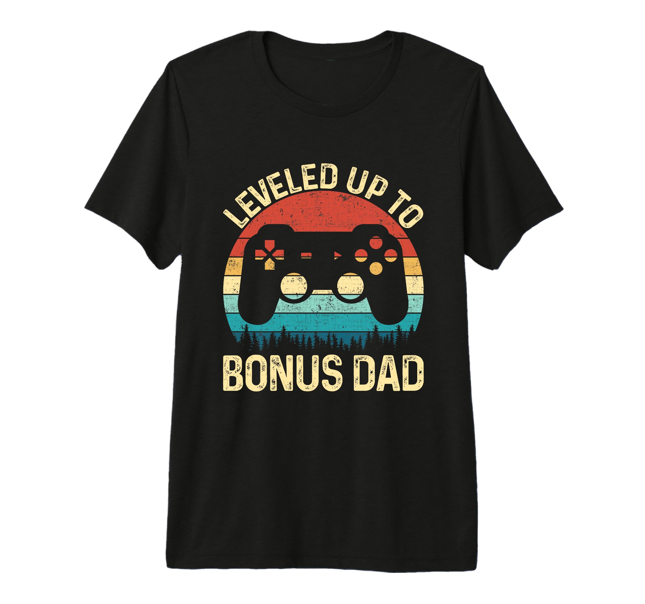 Mens Leveled Up To Bonus Dad Video T-Shirt - Trendy Graphic for Adults - T-Shirt, Sweatshirt, Hoodie