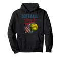Softball Dad Like Baseball Dad Bigger Hoodie - Minimalist Print Unisex - T-Shirt, Sweatshirt, Hoodie