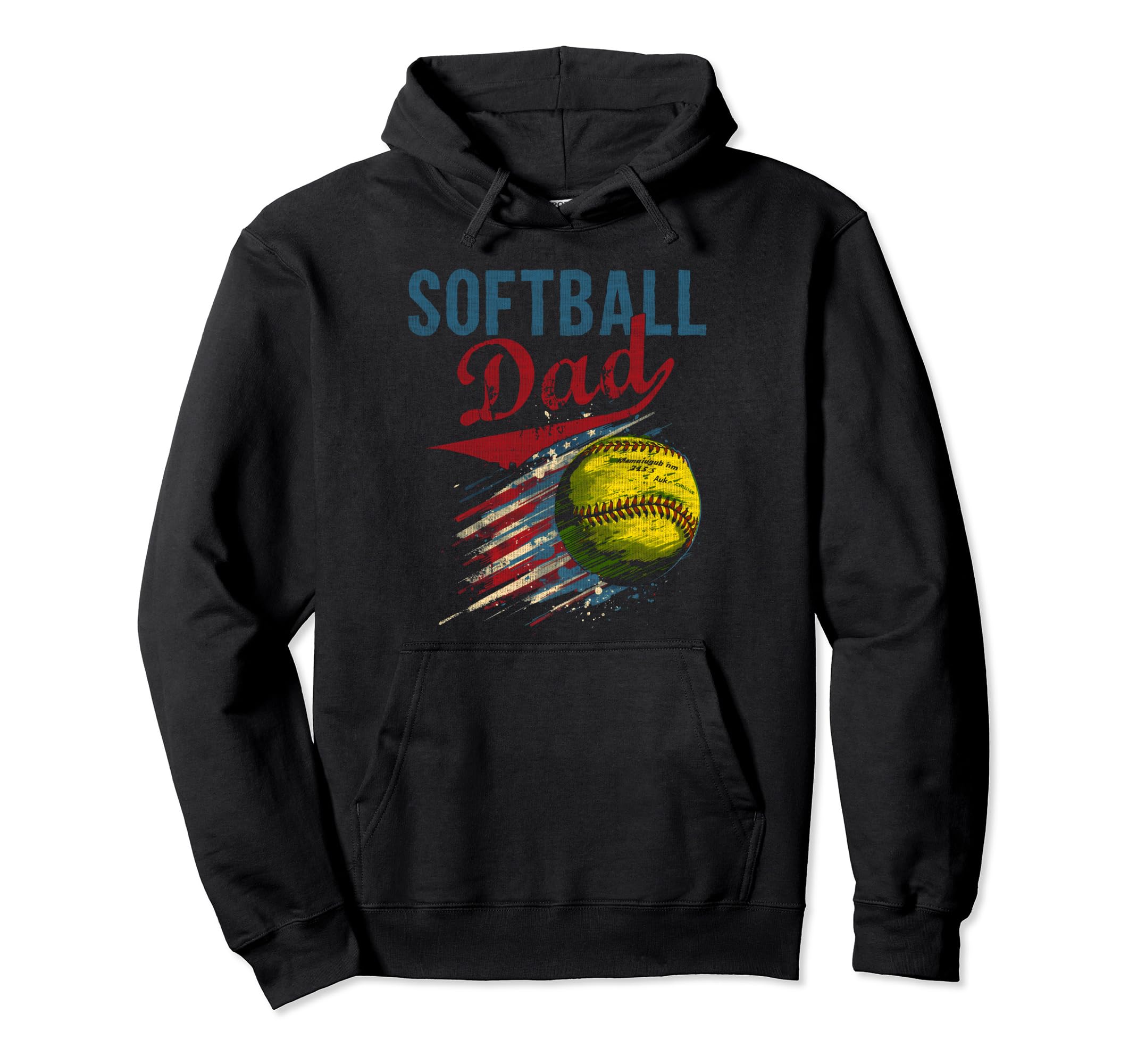 Softball Dad Like Baseball Dad Bigger Hoodie - Minimalist Print Unisex - T-Shirt, Sweatshirt, Hoodie