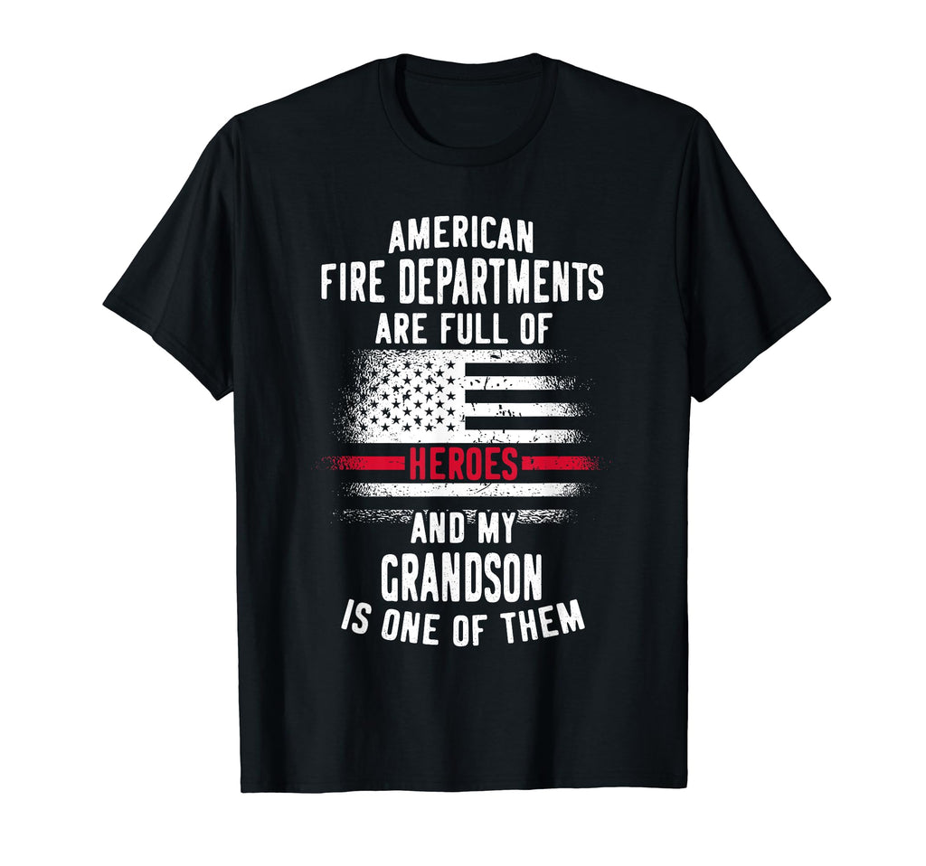 Thin Red Line Firefighter Distressed T-Shirt - Custom Art Print for Adults - T-Shirt, Sweatshirt, Hoodie