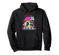 Sunset Vaporwave Aesthetic Dog Hoodie - Graphic Print for Adults - T-Shirt, Sweatshirt, Hoodie