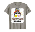 Baseball Mom Mama Messy Bun Mothers Day T-Shirt - Streetwear Style Unisex - T-Shirt, Sweatshirt, Hoodie
