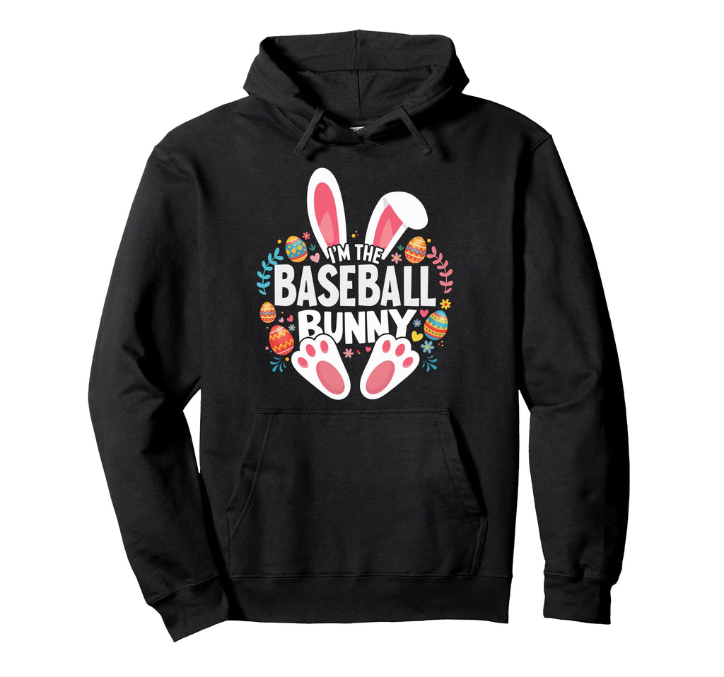 Im Baseball Bunny Matching Easter Family Hoodie - Graphic Print Men Women - T-Shirt, Sweatshirt, Hoodie