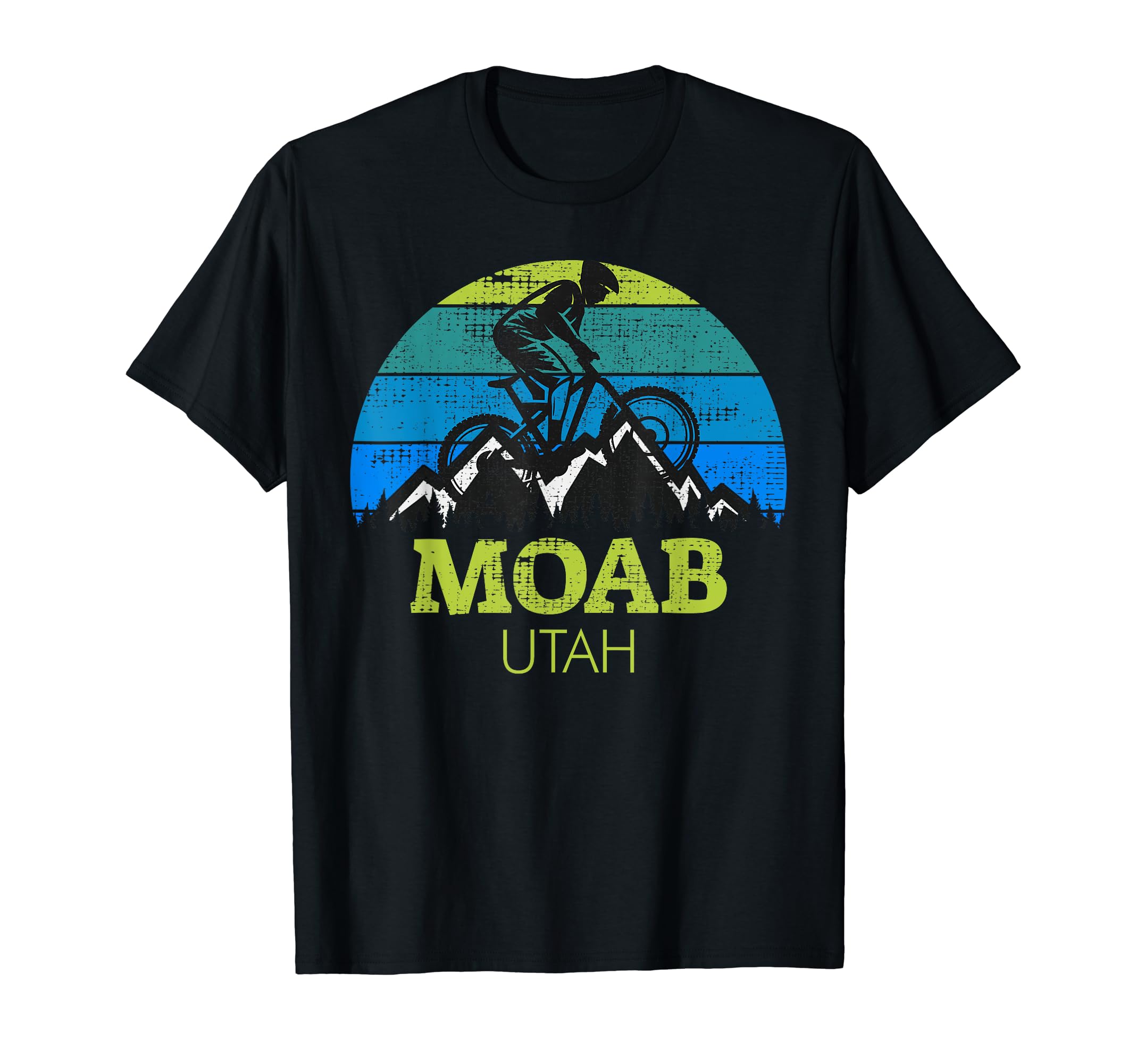 Moab Utah Mountain Biking Mtb Sunset T-Shirt - Streetwear Style Men Women - T-Shirt, Sweatshirt, Hoodie