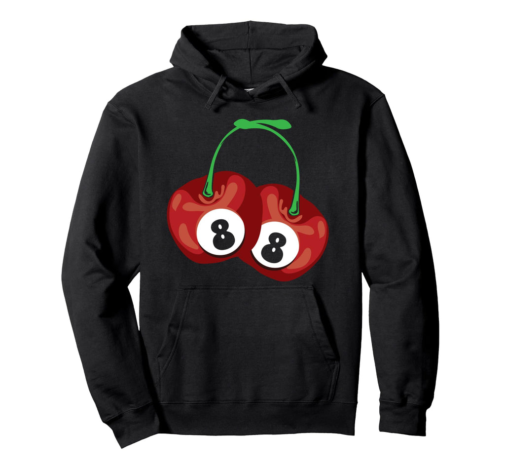 Lucky 8 Ball Cherry Lover Y2K Aesthetic Hoodie - Graphic Print Men Women - T-Shirt, Sweatshirt, Hoodie