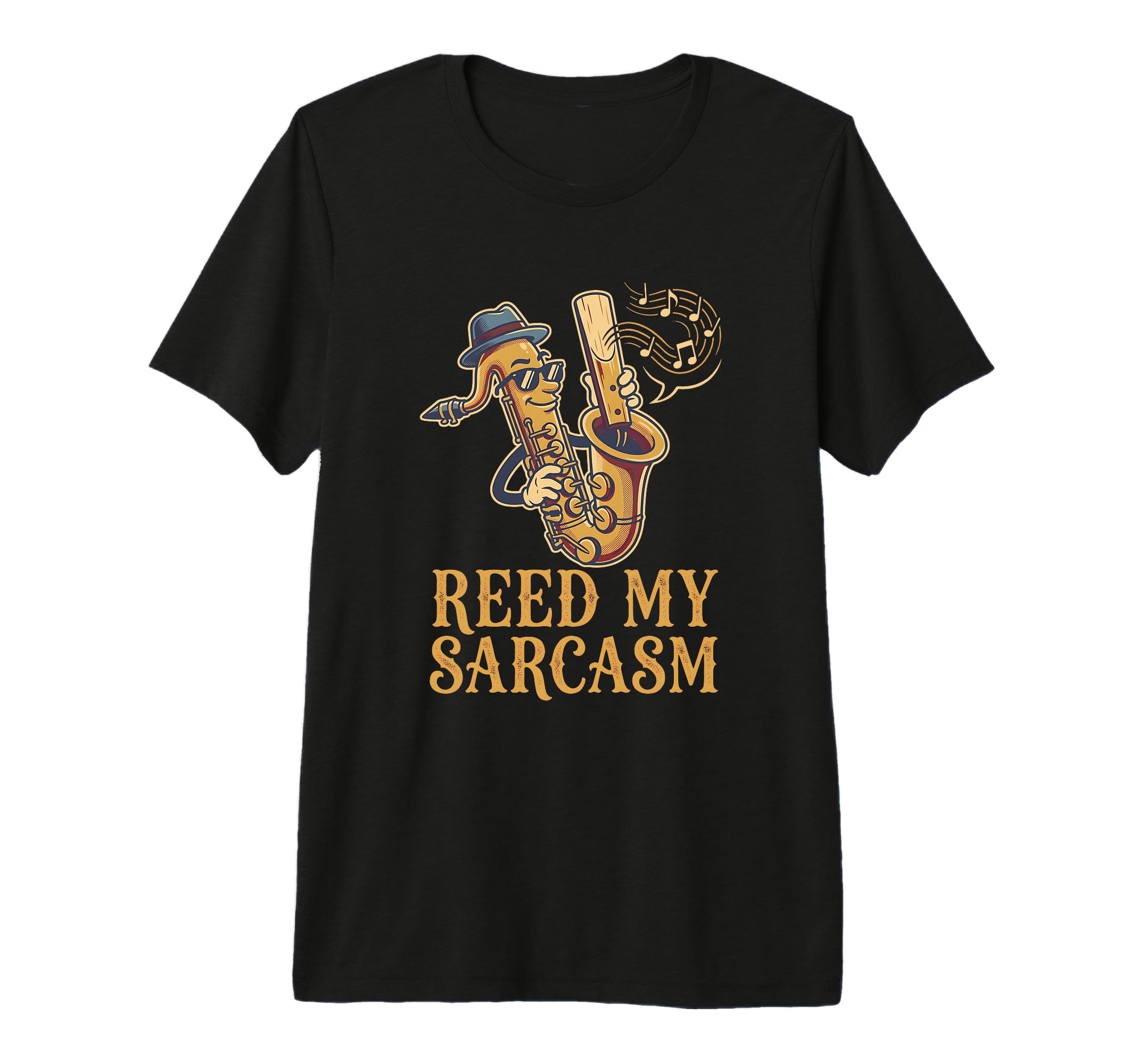 Funny Saxophone Sarcastic Musician T-Shirt - Minimalist Print Men Women - T-Shirt, Sweatshirt, Hoodie