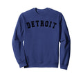 Detroit Michigan Distressed Bold Text Sweatshirt - Minimalist Print Unisex - T-Shirt, Sweatshirt, Hoodie