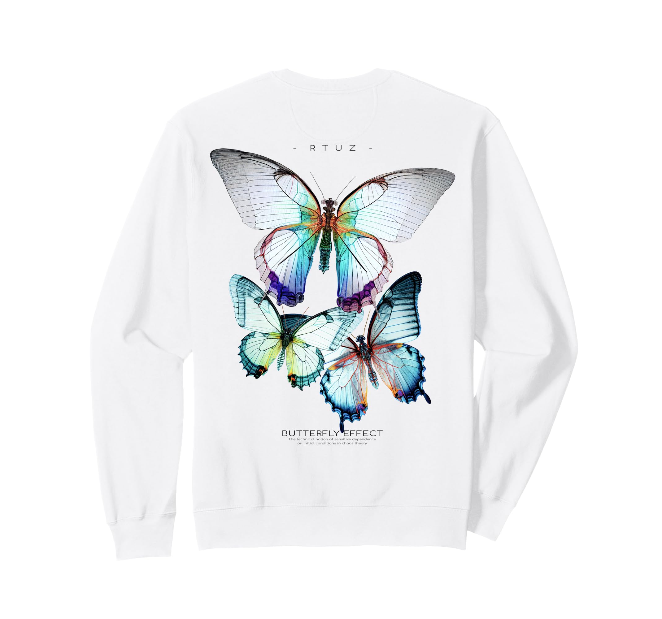 Y2K Back Streetwear Butterfly Sweatshirt - Fun Novelty Design Men Women - T-Shirt, Sweatshirt, Hoodie