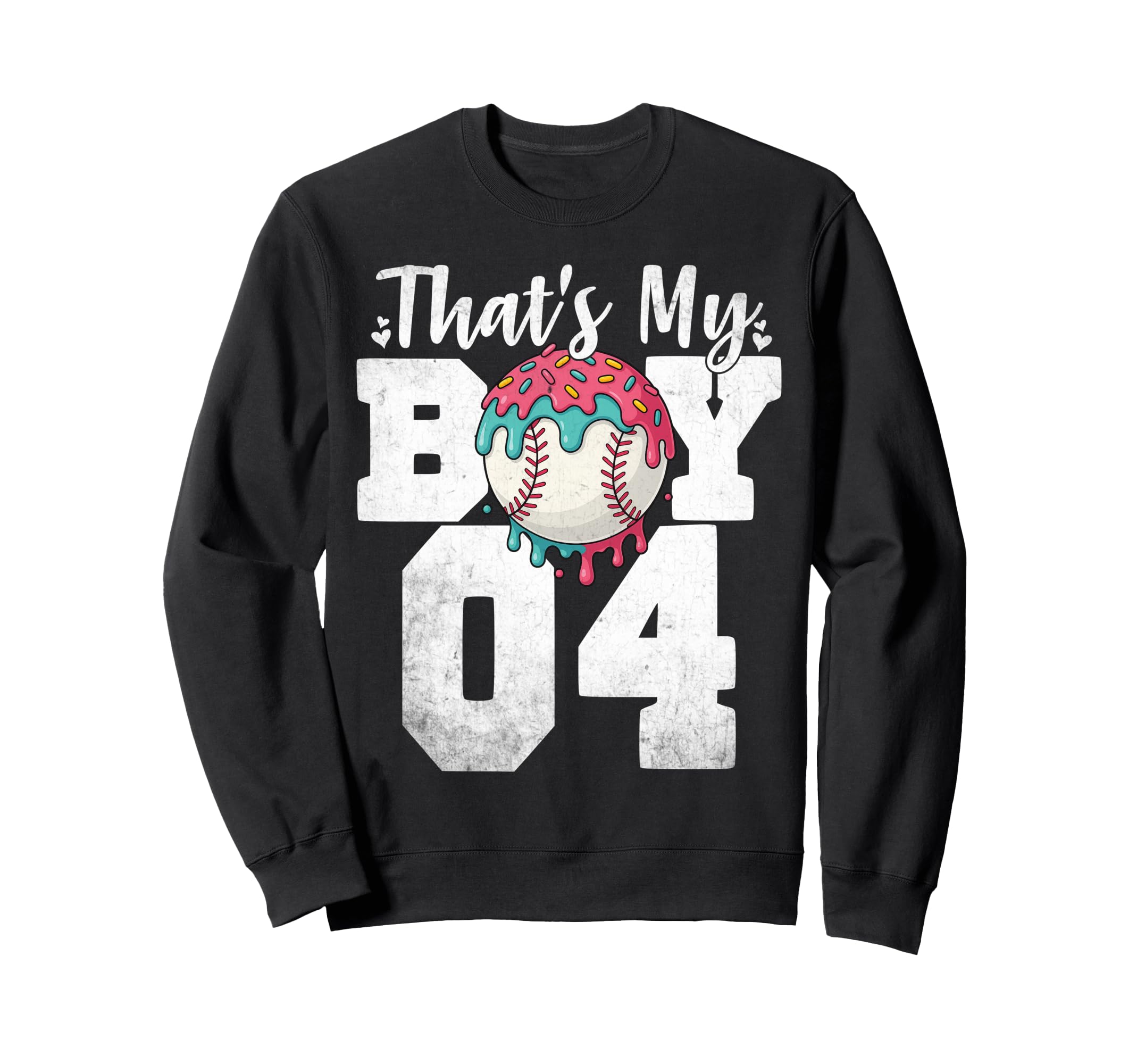 Thats My Baseball 4 Number Mom Dad 4 Sweatshirt - Trendy Graphic for Adults - T-Shirt, Sweatshirt, Hoodie
