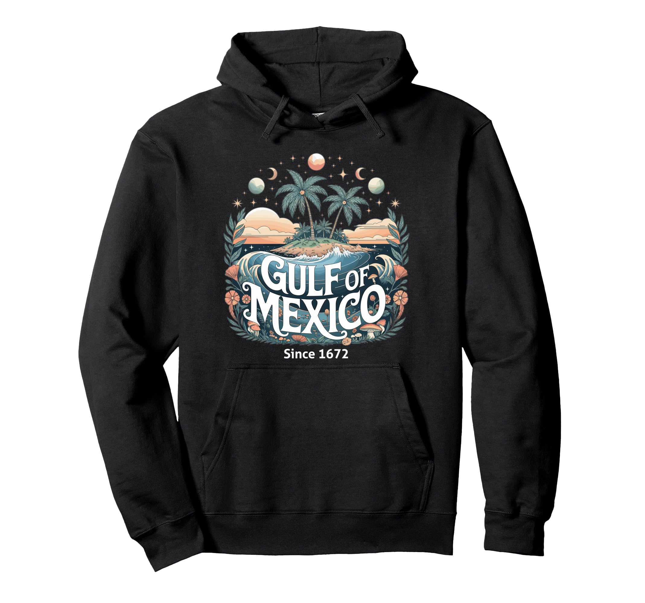 Boho Beach Sunset Gulf Mexico Hoodie - Custom Art Print Men Women - T-Shirt, Sweatshirt, Hoodie