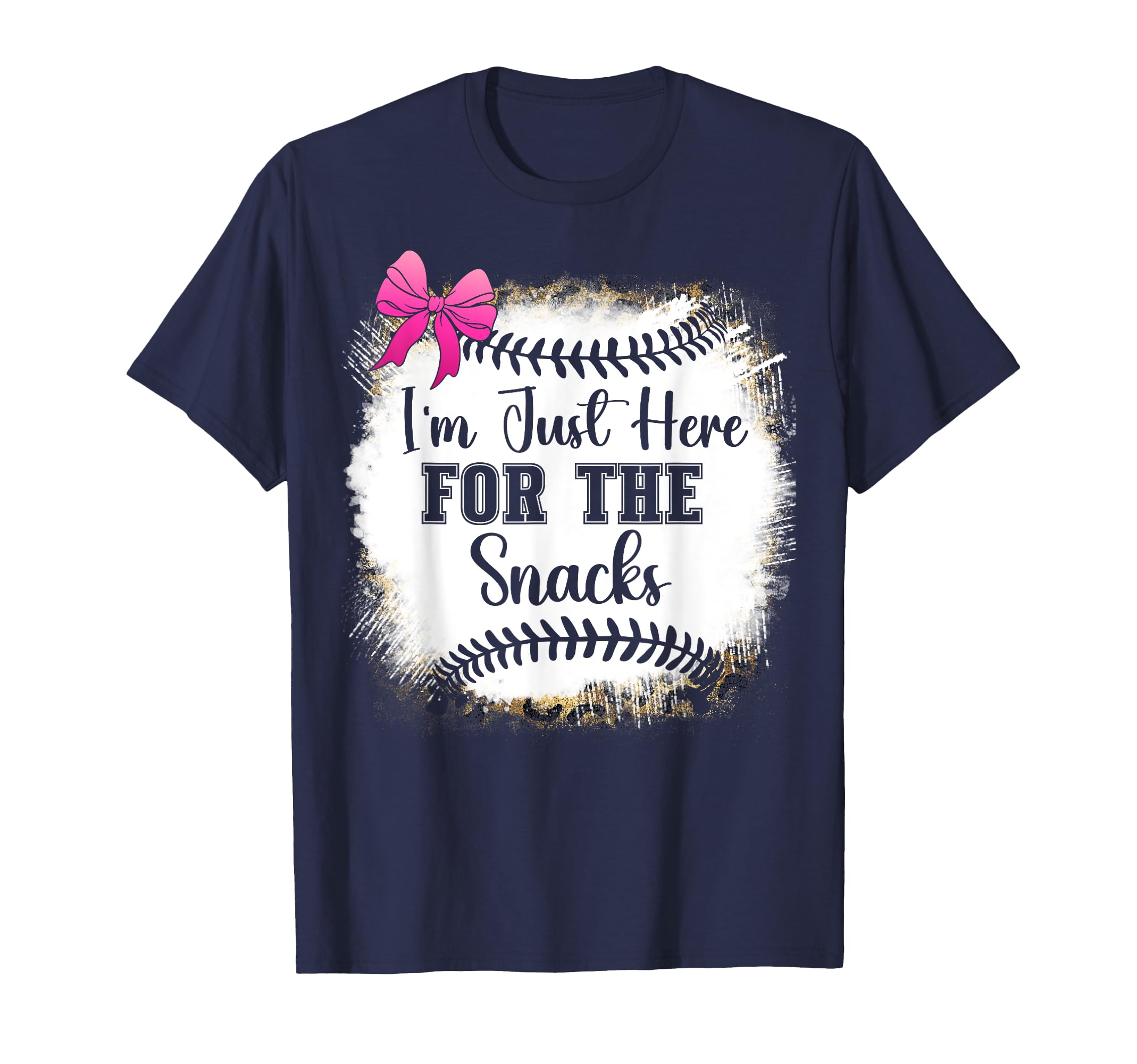 Baseball Sister Im Just Here Snacks T-Shirt - Graphic Print Men Women - T-Shirt, Sweatshirt, Hoodie
