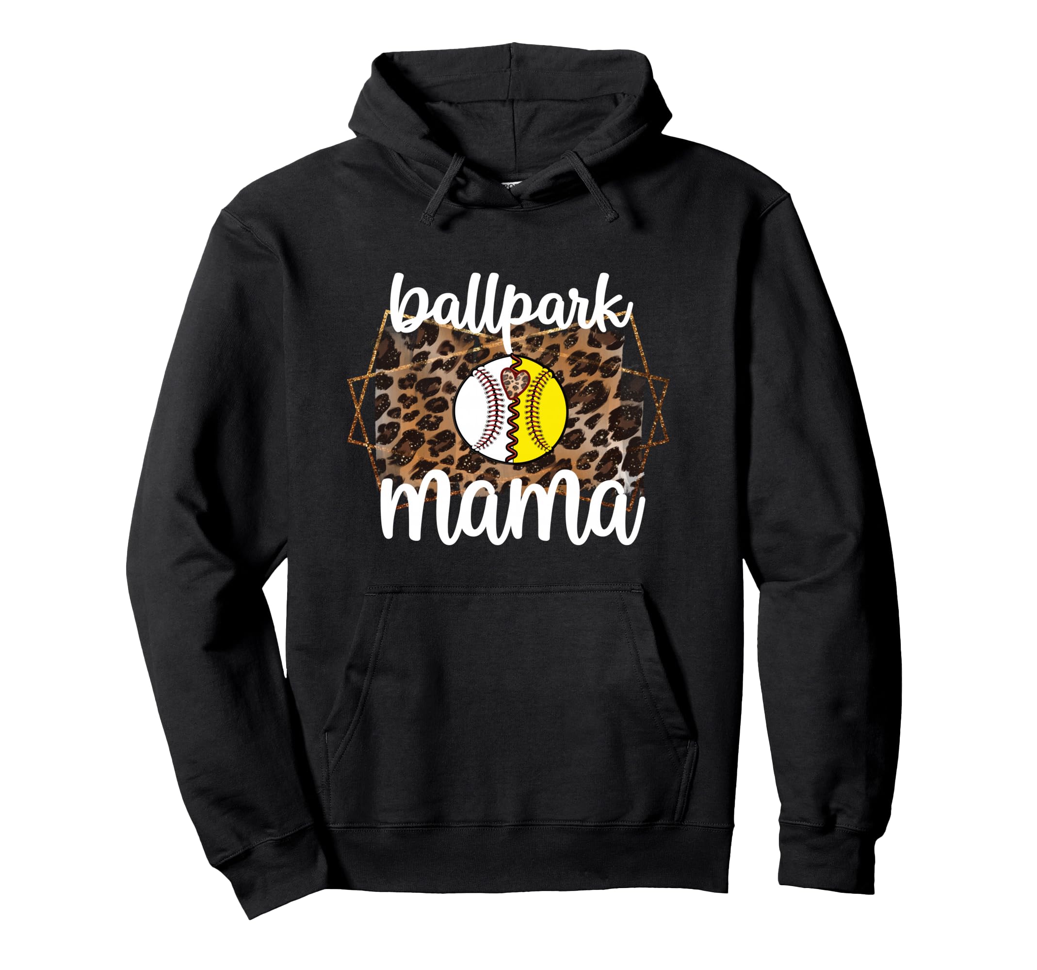 Ballpark Mama Proud Baseball Hoodie - Aesthetic Graphic for Adults - T-Shirt, Sweatshirt, Hoodie
