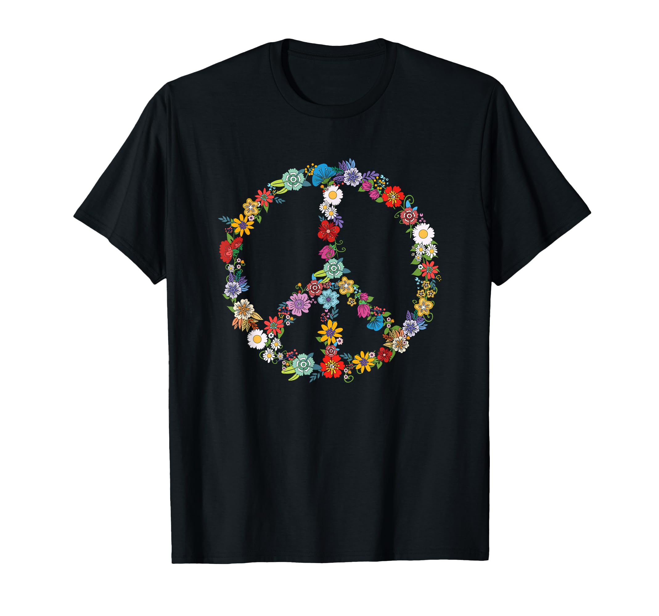 Love And Peace Flower Sign Hippie T-Shirt - Streetwear Style Men Women - T-Shirt, Sweatshirt, Hoodie