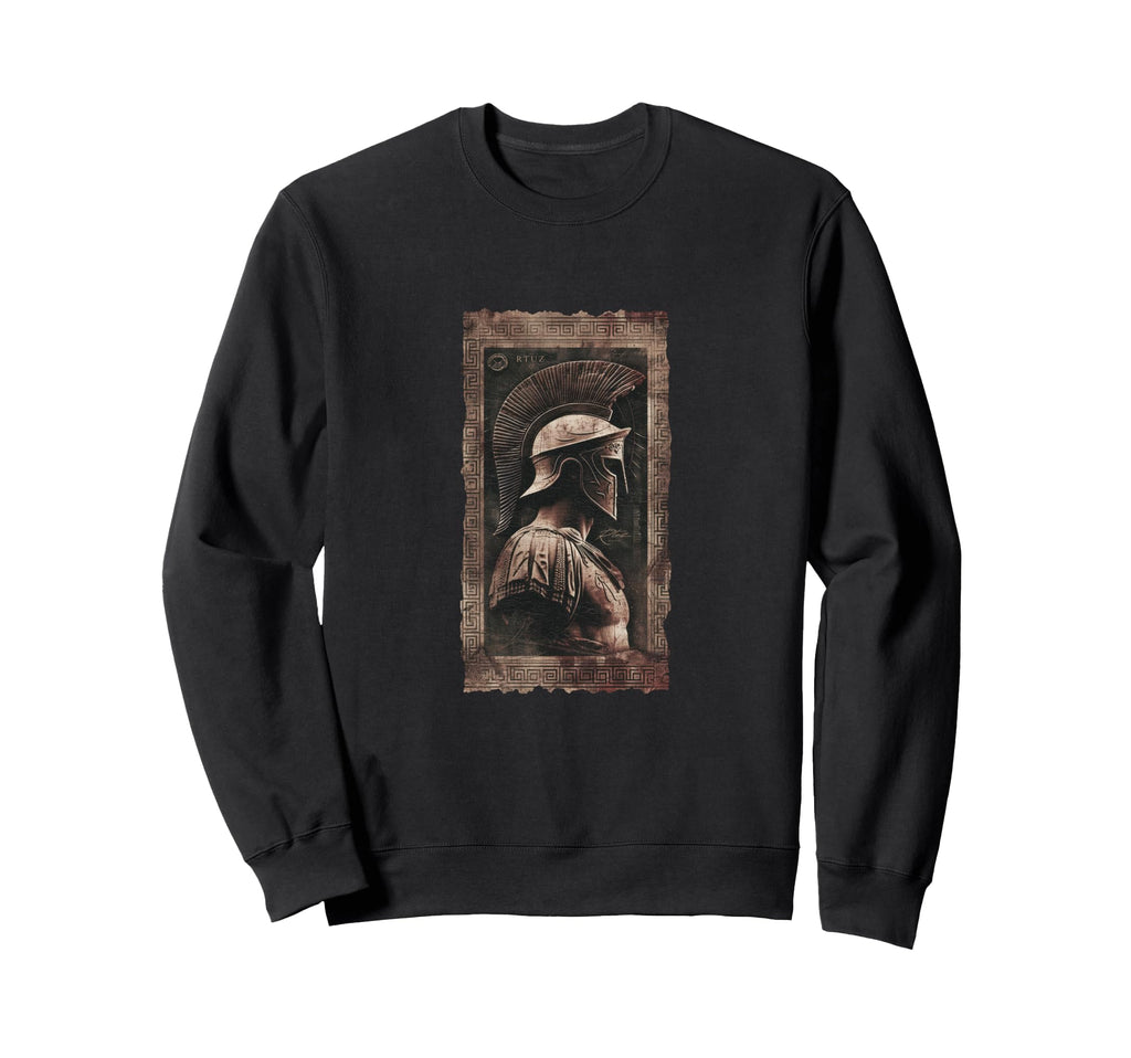 Spartan Helmet Warrior Sweatshirt - Casual Everyday Wear for Adults - T-Shirt, Sweatshirt, Hoodie