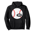 Baseball Sport 99 Jersey Number Distressed Hoodie - Streetwear Style Unisex - T-Shirt, Sweatshirt, Hoodie