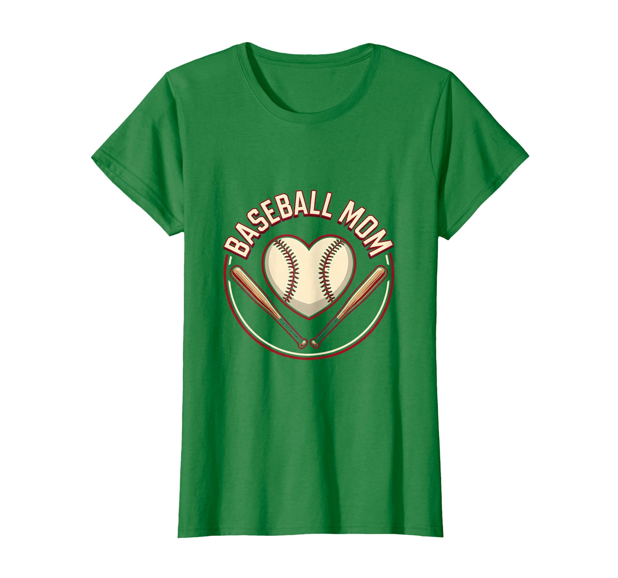 Baseball Mom Heart Proud Sports Parent T-Shirt - Fun Novelty Design Unisex - T-Shirt, Sweatshirt, Hoodie