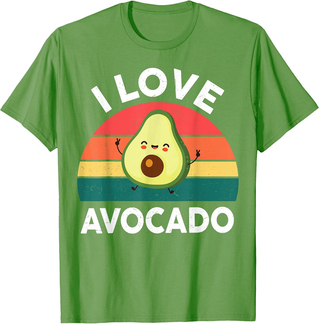 I Love Avocado- Funny Women Men Boy Girl - Adult & Kids T-Shirts, Sweatshirts & Hoodies apparel design preview 1