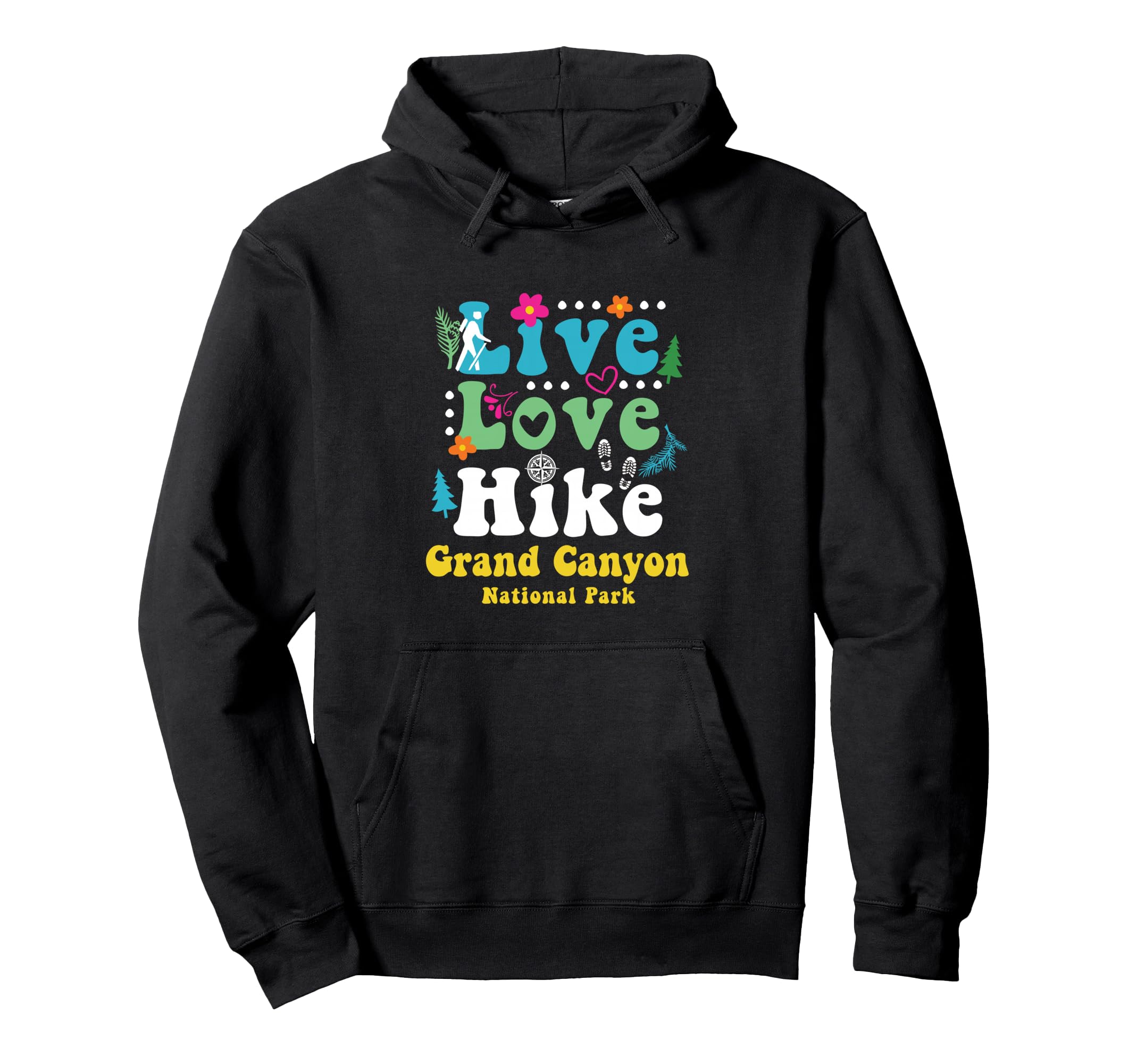 Grand Canyon National Park Arizona Hoodie - Minimalist Print for Adults - T-Shirt, Sweatshirt, Hoodie