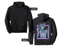 Distressed Synthwave Skeleton Hoodie - Custom Art Print Men Women - T-Shirt, Sweatshirt, Hoodie