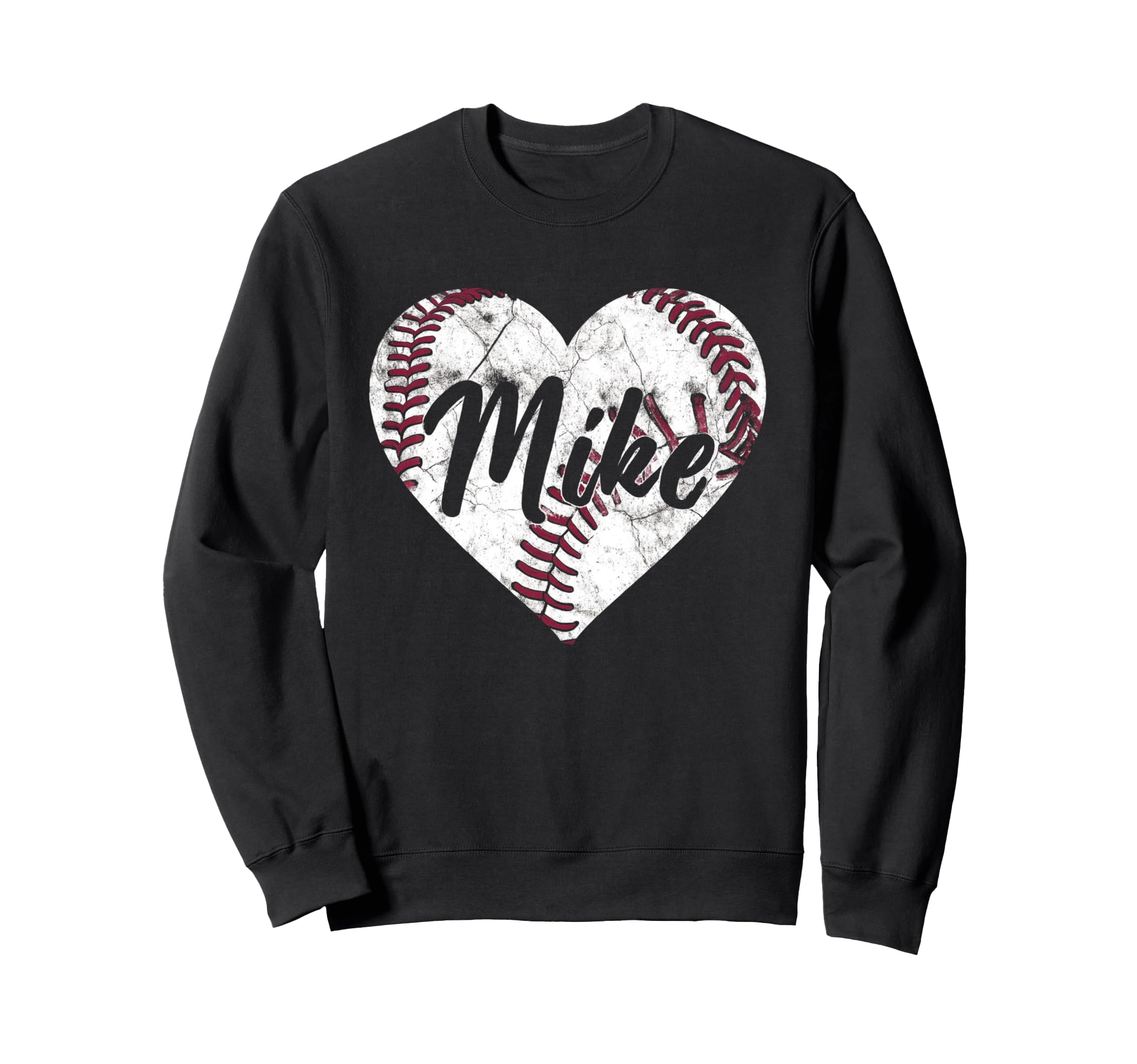 Mike Baseball Personalized Name Sweatshirt - Minimalist Print for Adults - T-Shirt, Sweatshirt, Hoodie