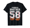 Proud Brother Baseball Player Number 58 T-Shirt - Streetwear Style Unisex - T-Shirt, Sweatshirt, Hoodie