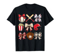 Baseball Coquette Bow Baseball Mama T-Shirt - Aesthetic Graphic Unisex - T-Shirt, Sweatshirt, Hoodie