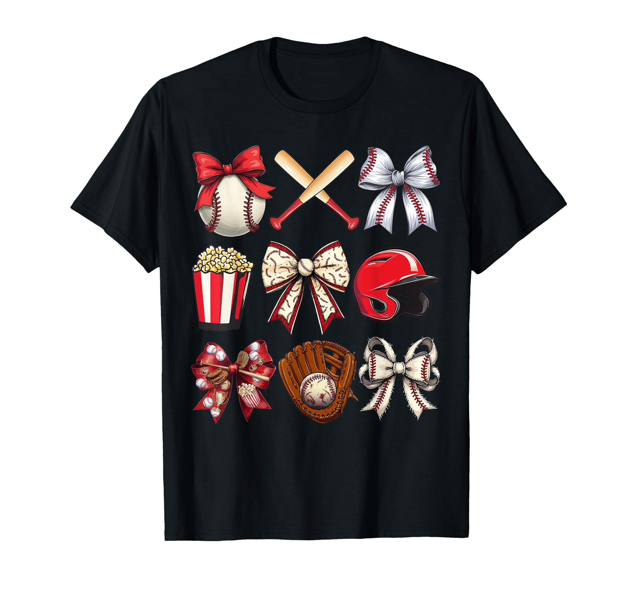 Baseball Coquette Bow Baseball Mama T-Shirt - Aesthetic Graphic Unisex - T-Shirt, Sweatshirt, Hoodie