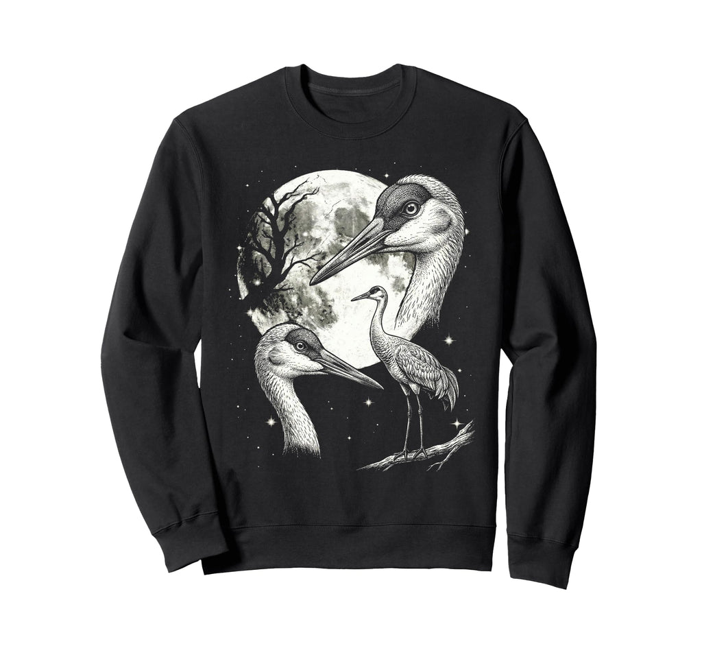 Crane Bird 90S Aesthetic Y2K Crane Sweatshirt - Fun Novelty Design Unisex - T-Shirt, Sweatshirt, Hoodie