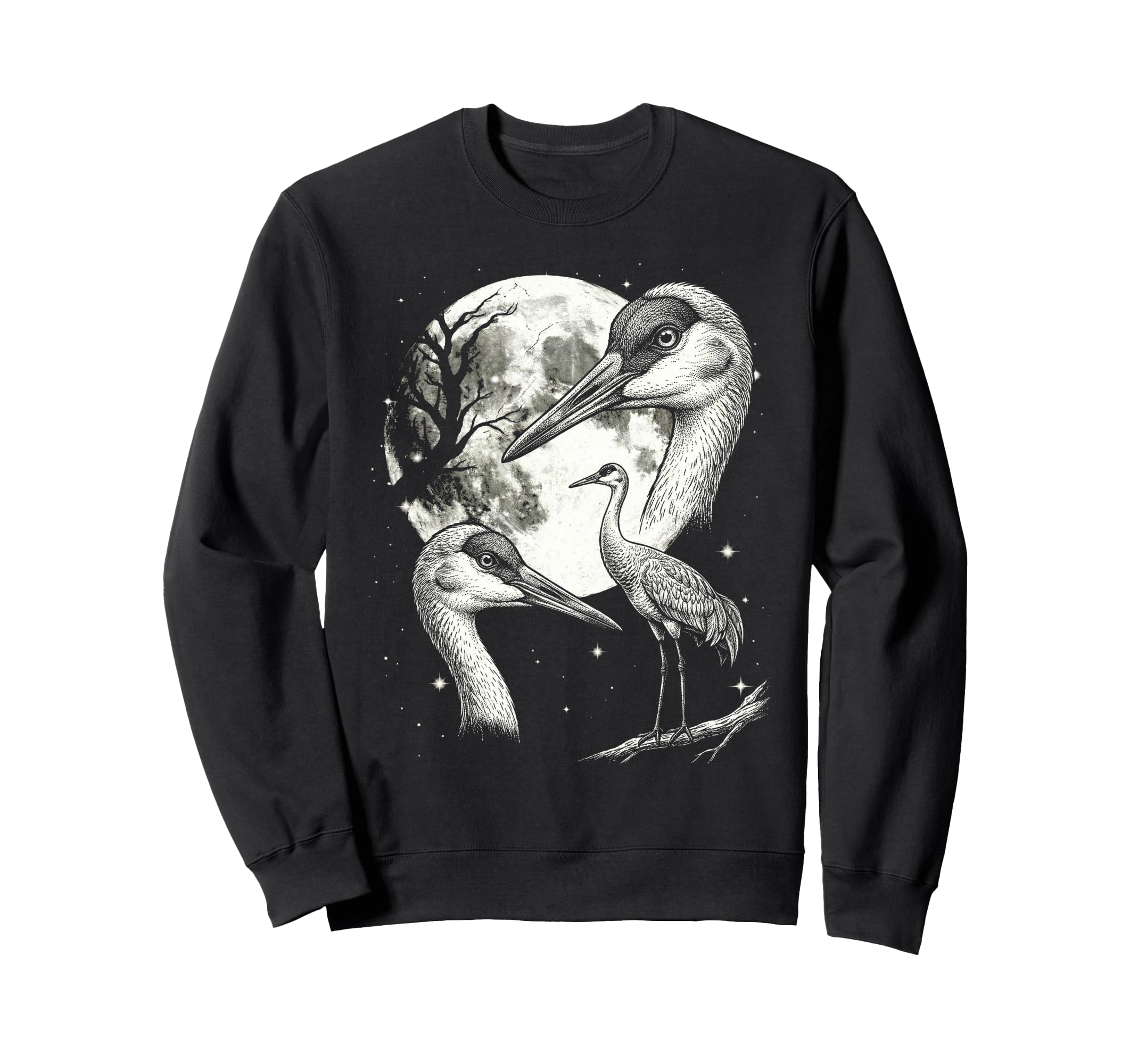 Crane Bird 90S Aesthetic Y2K Crane Sweatshirt - Fun Novelty Design Unisex - T-Shirt, Sweatshirt, Hoodie